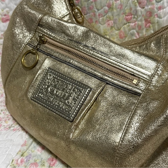 Coach Poppy Gold Y2K Shoulder Bag - Picture 2 of 6